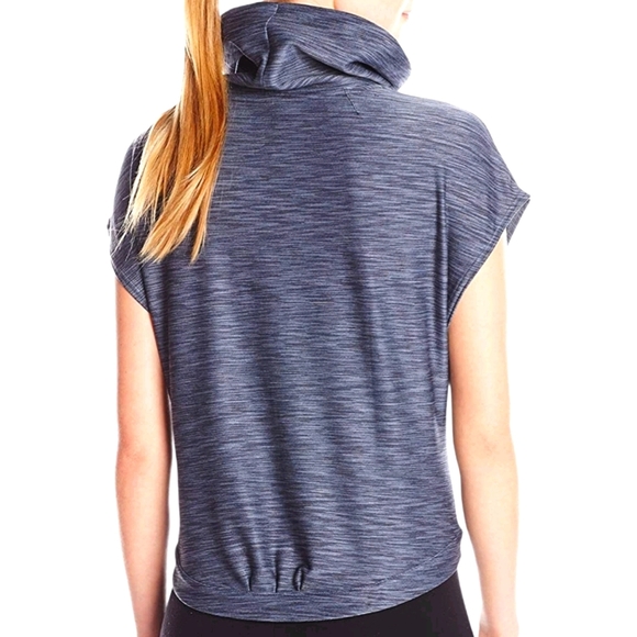 Puma Yogini Cover Up Short Sleeve Shirt w/ Drawstring Collar 460 - Picture 2 of 8